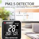 Pocket size PM2.5 detector air quality monitor with USB charging