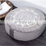 Large Round Velvet Meditation Pillow Premium Yoga Pillow Buckwheat Meditation Cushions thumbnail-2