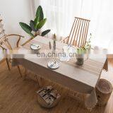 Embroidery Tassel Tablecloth Linen Tablecloth Table Cover for Kitchen Dining Room thumbnail-6