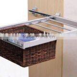 Wardrobe Accessories Multifunction Hanging Ratan Cloth Basket+rack