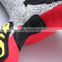 High Impact 13 Gauge Black Sandy Nitrile Coated High Impact Safety Protection Work TPR Gloves thumbnail-4