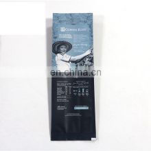 Wholesale Custom Design Printing Side Gusset Ground Coffee Plastic Packing Resealable 12oz Aluminum Foil Standing Coffee Bag