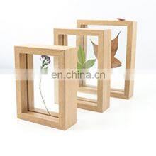 K&B Wholesale Home Decorative Dried Flower Leaves Wood MDF Picture Photo Frames thumbnail-2