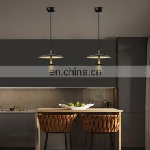 HUAYI New Arrival Nordic Style Living Room Indoor Decoration Iron Acrylic LED Pendant Light