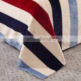 Chinese Best Selling 4pcs Twill Fabric Red and Black Stripe Print Full Duvet Cover Set Stripe Print Bedding Set thumbnail-3