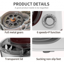 5L Table Top Whisk With Stainless Steel Cylinder Mixer, Kneading Mixer, Cream Mixer（Wechat:13510231336） thumbnail-3