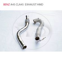 Exhaust Manifold Downpipe for Benz A45 CLA45 Car Accessories With Catalytic converter Header Without cat pipe whatsapp008618023549615