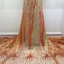 5yars Lot Luxury Sequin Lace Cloth Star Spots Evening Dress Fabric Gold Lace Embroidery Fabric For Wedding Dresses thumbnail-4