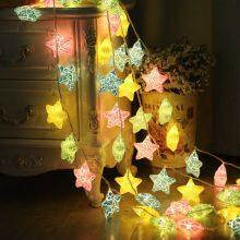 Wedding Star Lights Star String Light 10Ft 50 LED Star Fairy Lights Battery Operated Waterproof Indoor Outdoor Twinkle Christmas thumbnail-4