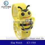 Cute Bee Slap Watch Glass Face Quartz Movt Silicone Strap Sport Watch thumbnail-1
