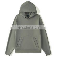 Solid Color Plus Size Unisex Long Sleeve Hooded Sweatshirt Polyester Men's Hoodies&sweatshirt Casual Blank Custom Gym Tops thumbnail-1