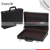 China Supplier Professional PVC Businessman Offcial Briefcase Dual Combination Locks Case