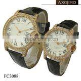 Chinese Vogue Rhinestone Cute Couple Watch thumbnail-1