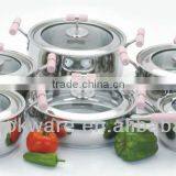 Silicon Handle 304 Stainless Steel Cookware With Apple Shape