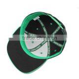Flat Bill Snapback Hat With Green Under Brim thumbnail-5
