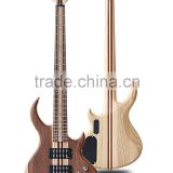China musical instruments manufacturers factory 5 five strings transparent electric bass guitar
