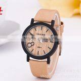 M020-1 Simulation Wooden Men Watches Wood Color Leather Strap Watch Antique Wrist Watches Clock Men Relojes Hombre thumbnail-6