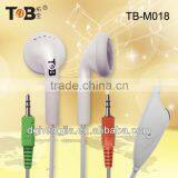 2015 High Sensitivity Stereo Free Samples PC Computer Mp3 Mp4 Earphone Earbuds With Mic and Volume Control thumbnail-1