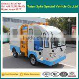 Pure Small Electric Garbage Truck With Trash Can thumbnail-2