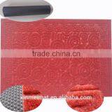Anti-slip Polyester Pvc Flocking Fabric Door Mat thumbnail-5