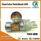 2016 Newest 28 Watt Switchback LED Bulb T20 7443 3157 1157