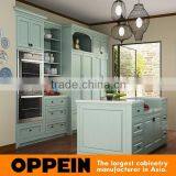 Indonesia Project Modern Style Light Green PVC Kitchen Cabinet thumbnail-1