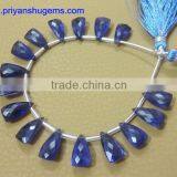 Iolite Faceted Elongated Pyramid 8*15 mm 60 Cts Faceted Elongated Pyramid 5" Strand Length Natural Gemstones