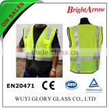 100% polyester Custom High visibility Safety white Polis apparel
