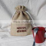 Burlap Drawstring Bag thumbnail-1