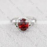 316L Stainless Steel High Quality Polished Infinity Love Crystal Wedding Ring Jewelry thumbnail-2