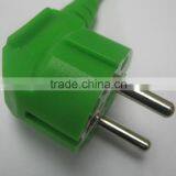 European Standard 16A 250V Angled Type Green DEMKO Plug