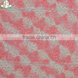 polyamide printed bridal white floral lace fabric