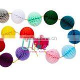 Tissue Birthday Decoration Ball Indian Wedding Party Favors Spanish Party Favors Tissue Paper Tassel Garland thumbnail-1