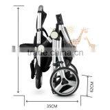 Baby Aluminum Stroller 3 in 1 Europe Standard EN1888 Push Chair thumbnail-5