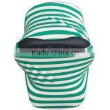 2016 Hot Selling Cuddle Soft Breathable Security Green Cotton Chevron Baby Tent Cover thumbnail-1