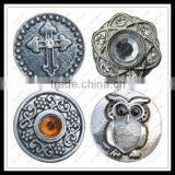 LJ1896 Button With Rhinestones,all Types of Buttons,alloy Snap Charms Jewellery