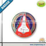 Rocket Round Marine Metal Badges