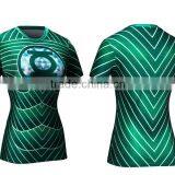 Guangzhou Custom Sublimation 3d Design T-shirts/3d Animal T-shirts/t-shirts Avengers Superman Compression Shirt for Women thumbnail-1