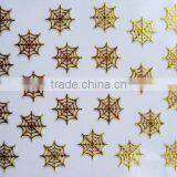 12Designs Golden Nail Art Water Decal Sticker Transfer Stickers (XF6061-6072)HN1810 thumbnail-4