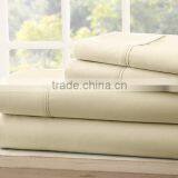 Solid Bed Sheet Fitted Sheet Pocket Bedding Polyester Cotton Choose Color & Size thumbnail-1