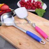 430SS Kitchen Utensil 2 Pcs German Kitchen Utensil With Colorful Handle With FDA Certification
