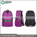 2015 Hot Purple Waterproof Notebook Backpack