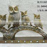New Product Polyresin Owl Gift Statue Sculpture Toy Decoration