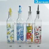 oil and vinegar bottle with ceramic swing top, oil glass bottle