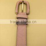 Covered Button Buckle Belt With Stitching thumbnail-3