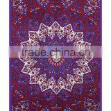 Bed Sheet Psychedelic Star Mandala Tapestry Wall Hanging Twin Bedspread Indian Manufacturing Wholesale Tapestry Supplier thumbnail-1