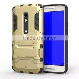 2 In 1 Hot Selling Iron-Bear Stand Rugged Hybrid Protective Case for Moto X Play thumbnail-3