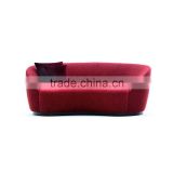 Elegant strong red bar sofa booth YK7038