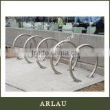 (BR29) Stainless Steel Floor Mounted Bike Rack thumbnail-1
