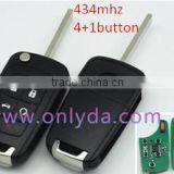 High Quality Opel 4+1 Button Remote Key With 433MHZ 50% Free Shipping